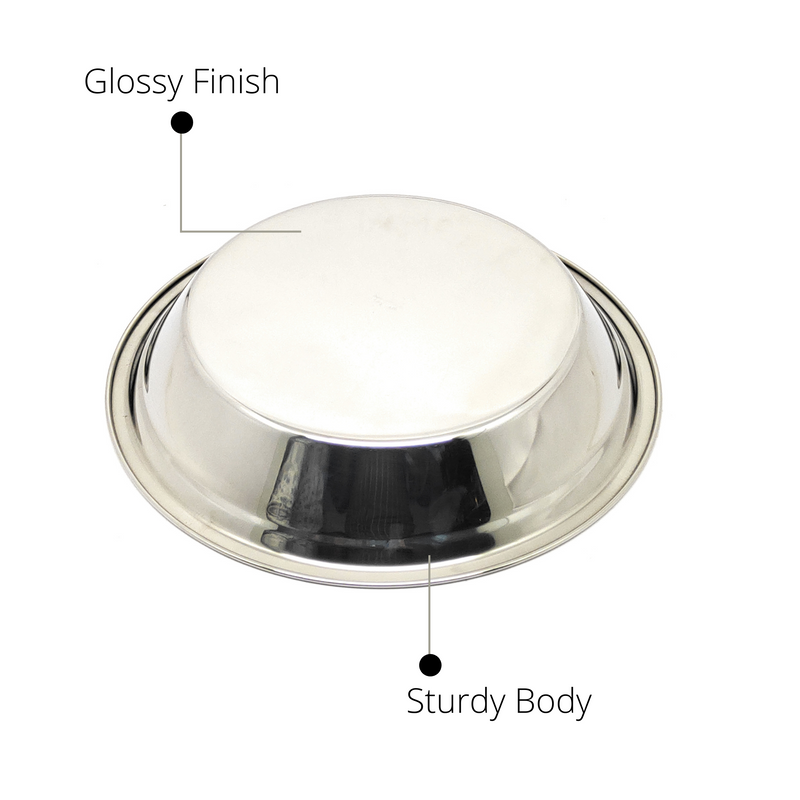 Stainless Steel Solid Parat for Dough/Flour Kneading - Heavy Gauge Atta Parat – Kitchen Utensil