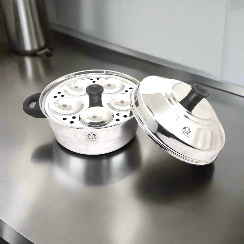 Stainless Steel Idli Cooker - 5 Plates – Idli Steamer