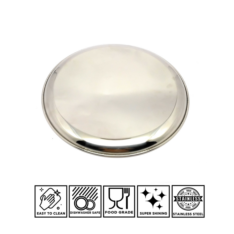 Stainless Steel Plates Set – Kitchen Utensil