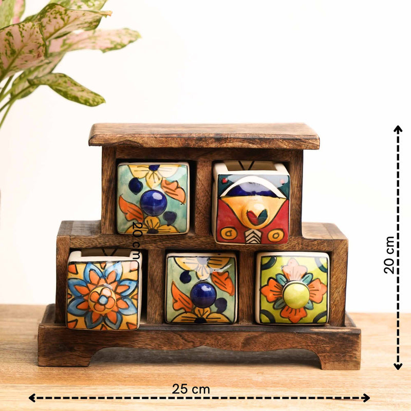 local-kala-handpainted-ceramic-drawers-set-of-5