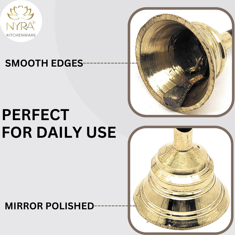 Pure Brass/Peetal Ghanti - Prayer Bell 