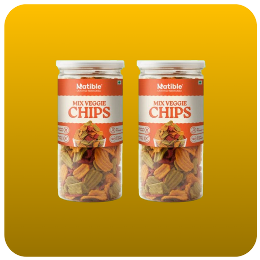 Natible Mix Veggie Chips Variety Pack – Crunchy Savory Snack (4.94 oz)