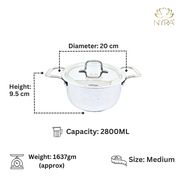 Triply Stainless Steel Saucepot Set with Lid – Lid