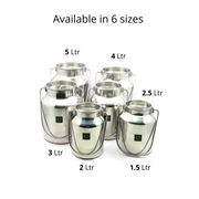 Premium Stainless Steel Milk & Oil Container with Lid  – Storage Container