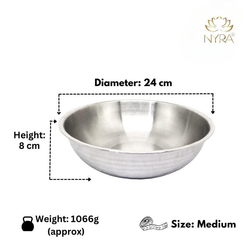 Triply Stainless Steel Extra Deep Kadhai Set– Cooking Kadhai