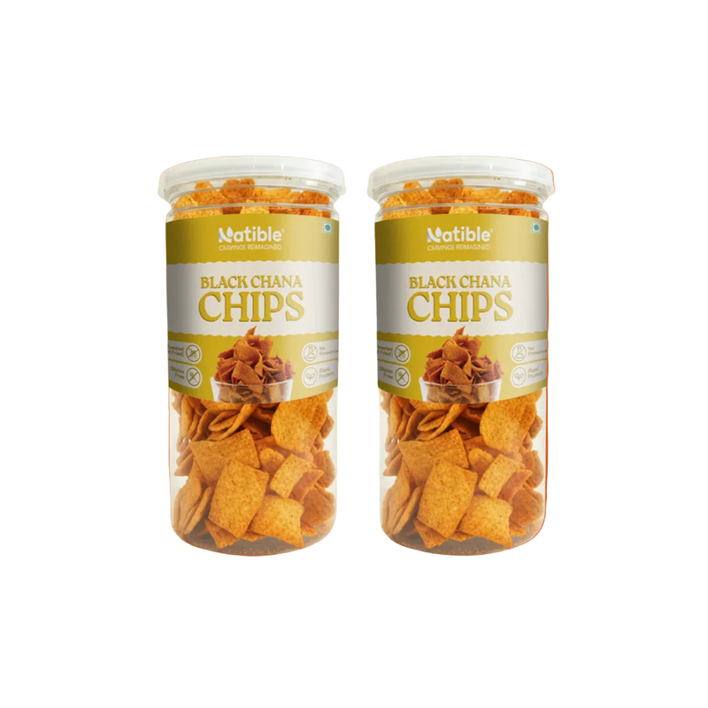 Natible Black Chana Chips Variety Pack – Crunchy Savory Snack (4.94 oz)