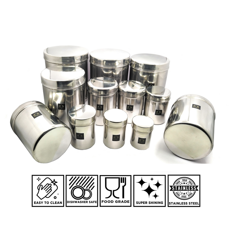 Key Shaped Container Stainless-Steel Cylindrical Shaped Deep Storage Box Containers ...