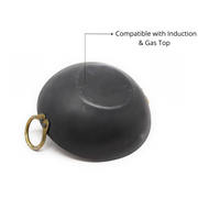 Pure Traditional Black Iron Kadhai – Cooking Wok
