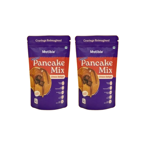 Natible Instant Millet Pancake Mix -Chocolate Variety Pack – Easy Breakfast Pancake Mix (7.05 oz)