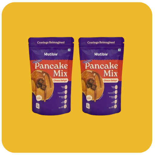 Natible Instant Millet Pancake Mix -Chocolate Variety Pack – Easy Breakfast Pancake Mix (7.05 oz)