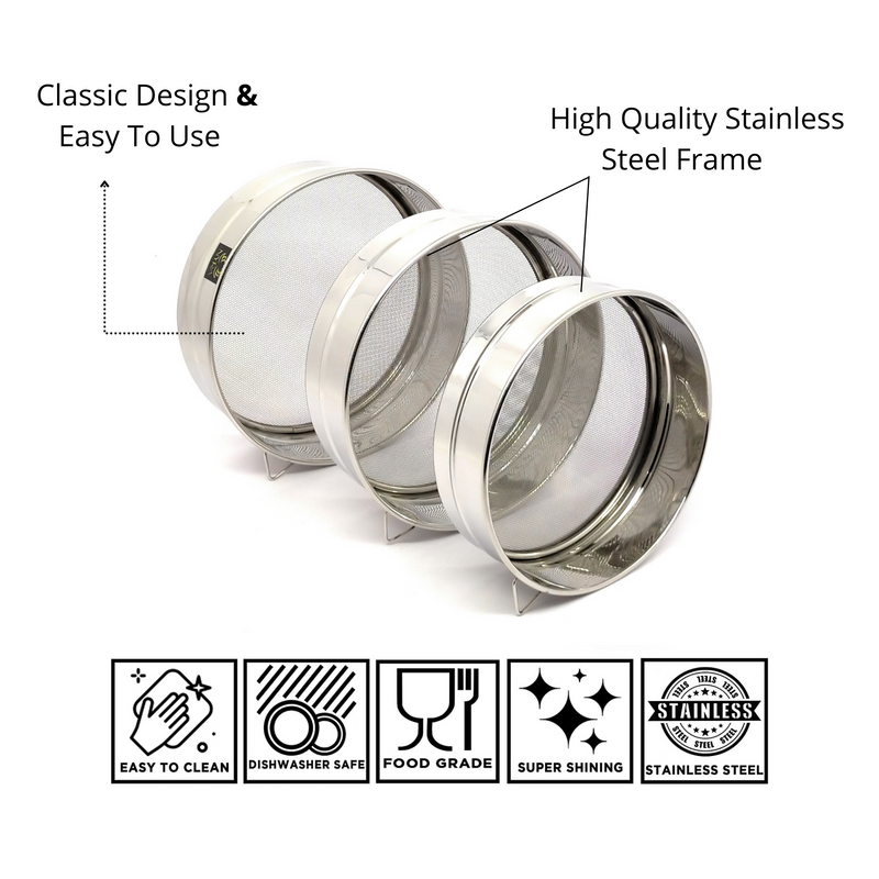 Stainless Steel Fine Mesh Seive – Kitchen Utensil