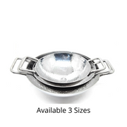 Stainless Steel Hammered Finish Kadhai – Cooking Wok