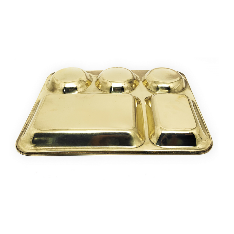 Traditional Brass Bhojan Thali – Kitchen Utensil