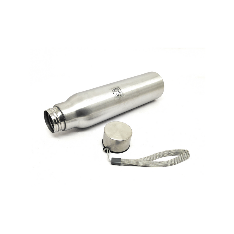 Stainless Steel Single-Walled Water Bottle with a String – Water Bottle
