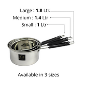 Stainless Steel Saucepan with Lid and PVC – Saucepan