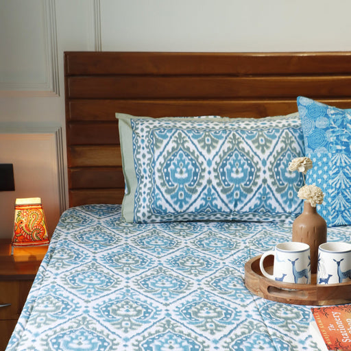 local-kala-ikkat-blue-1-single-bed-bedsheet-60x90-inches