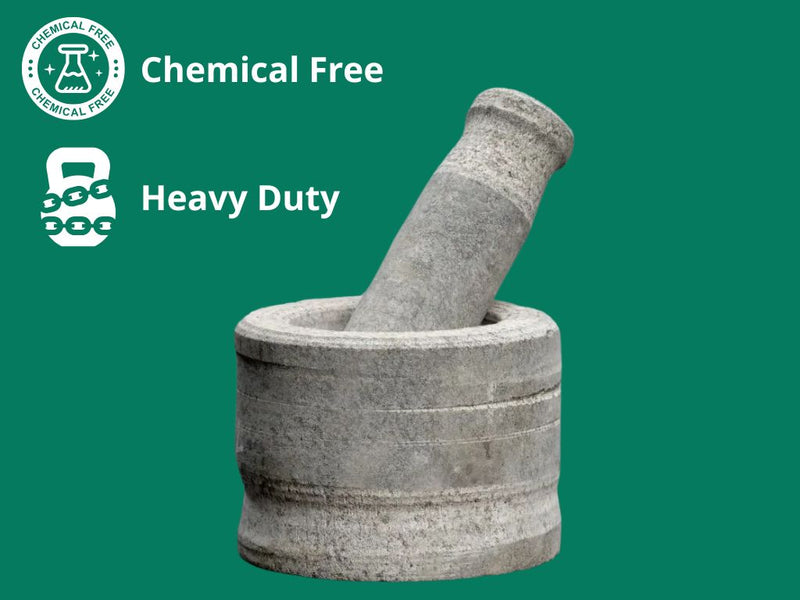 Hardstone (Hand Chiseled): Mortar & Pestle