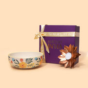 Nurture India Floral Bowl Lotus Tealight Gift Box