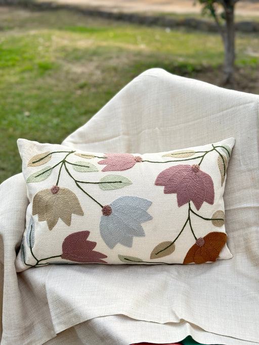 nurture-india-lotus-lumbar-pillow-cover