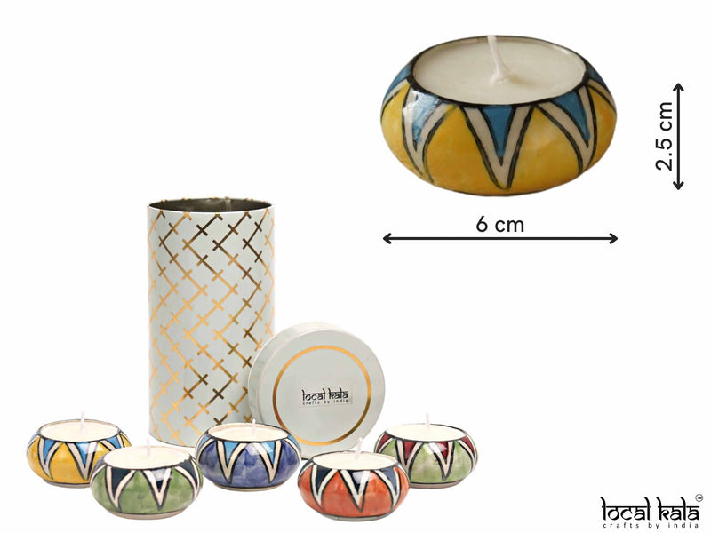 local-kala-scented-tea-lights-gift-hamper-set-of-5-with-an-air-tight-jar