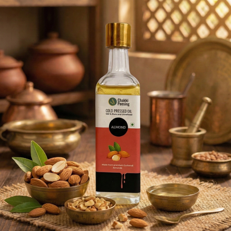 Chakki Peesing Cold Pressed Almond Oil