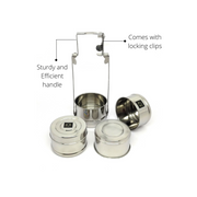 Stainless Steel 4-Tier Tiffin Box – Storage Container