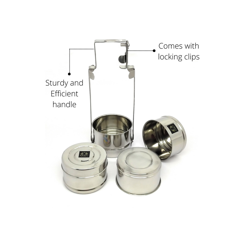 Stainless Steel 4-Tier Tiffin Box – Storage Container