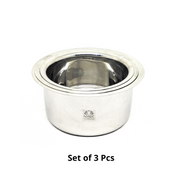 Premium Stainless Steel Tope Set (3-Piece) for All Cooktops – Kitchen Utensil