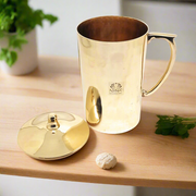 Pure Bronze (Kansa) Water Jug with Lid – Kitchen Utensil