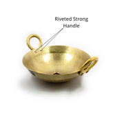 Traditional Brass Hammered Kadhai/Wok – Cooking Wok
