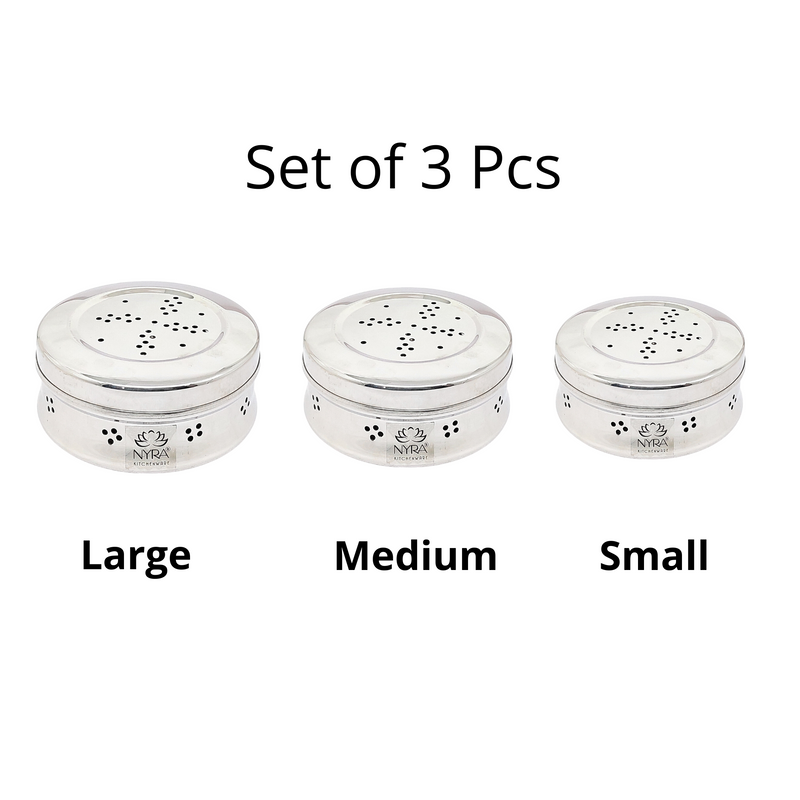 Stainless Steel Multipurpose Storage Container with Air Ventilation Holes
