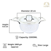Triply Stainless Steel Saucepot/Bonton/Cooking Pot – Kitchen Utensil