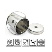 Stainless Steel Milk Pot with Lid (Dolchi/Barni) – Milk Pot