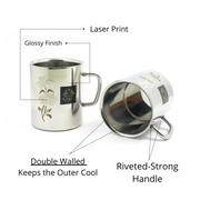 Stainless Steel Double-walled Mug/Cup Set – Coffee Mug