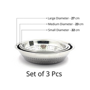 Stainless Steel Strainer/Rice/Chawal Chalni – Kitchen Utensil