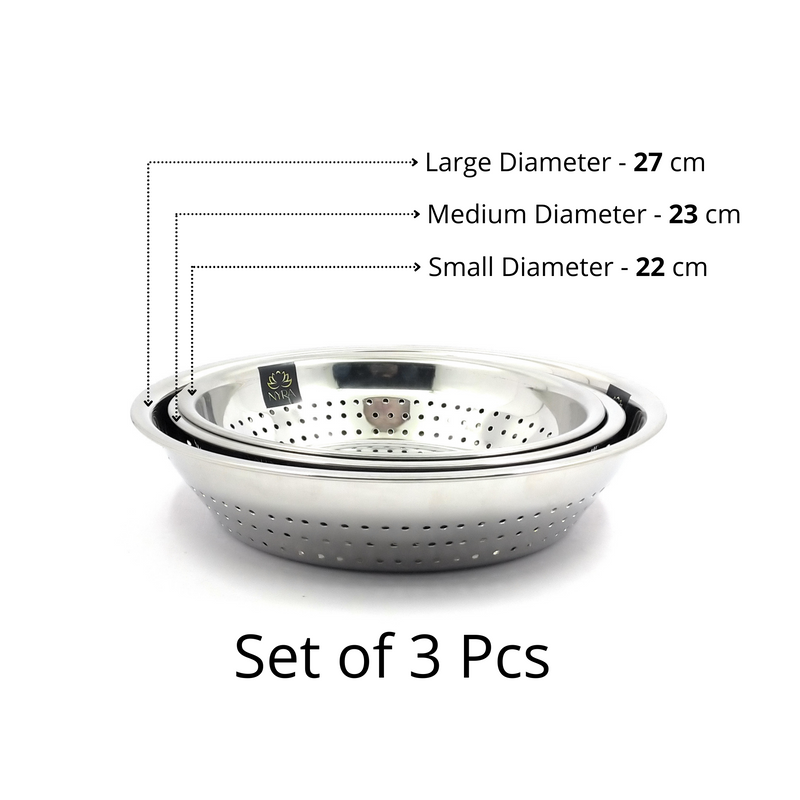 Stainless Steel Strainer/Rice/Chawal Chalni – Kitchen Utensil