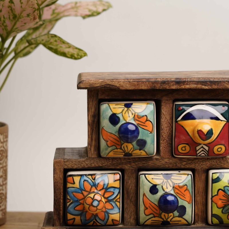 local-kala-handpainted-ceramic-drawers-set-of-5
