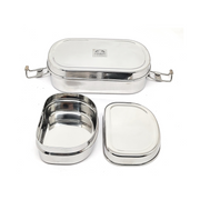 Stainless Steel Locking Clips Lunch Box – Storage Container