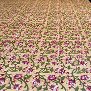 aenak-beige-floral-jaal-handblock-printed-premium-cotton-fitted-bedsheet-set