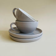 The Grey Cappucino Cup Saucer Set