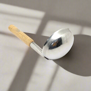 Stainless Steel Ladle with Wooden Handle – Serving Ladle
