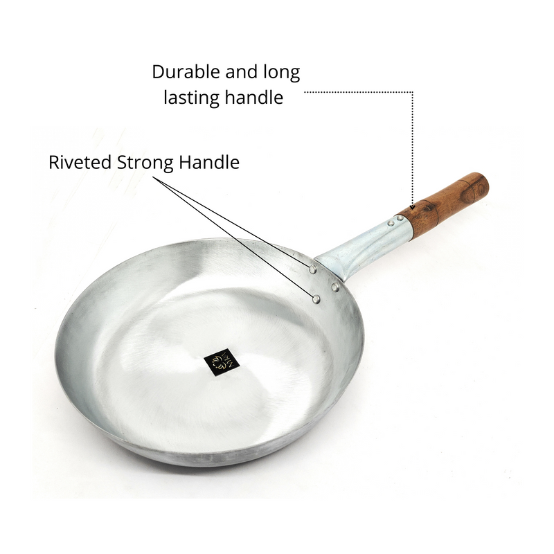 Iron Chinese Fry Pan with Wooden Handle – Frying Pan