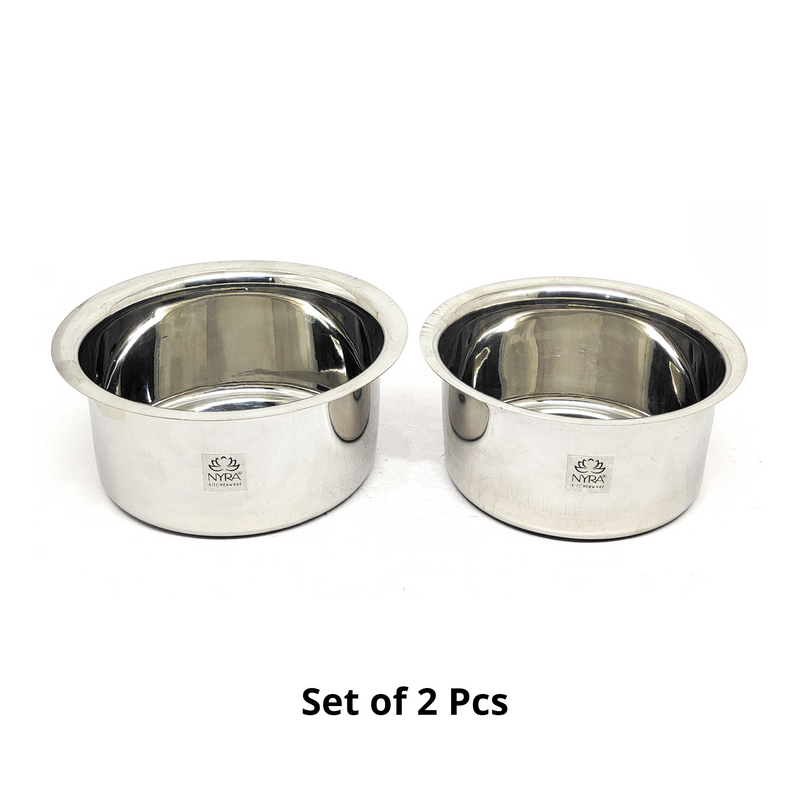 Induction Compatible Stainless Steel Tope Set (2 Pcs) – Kitchen Utensil
