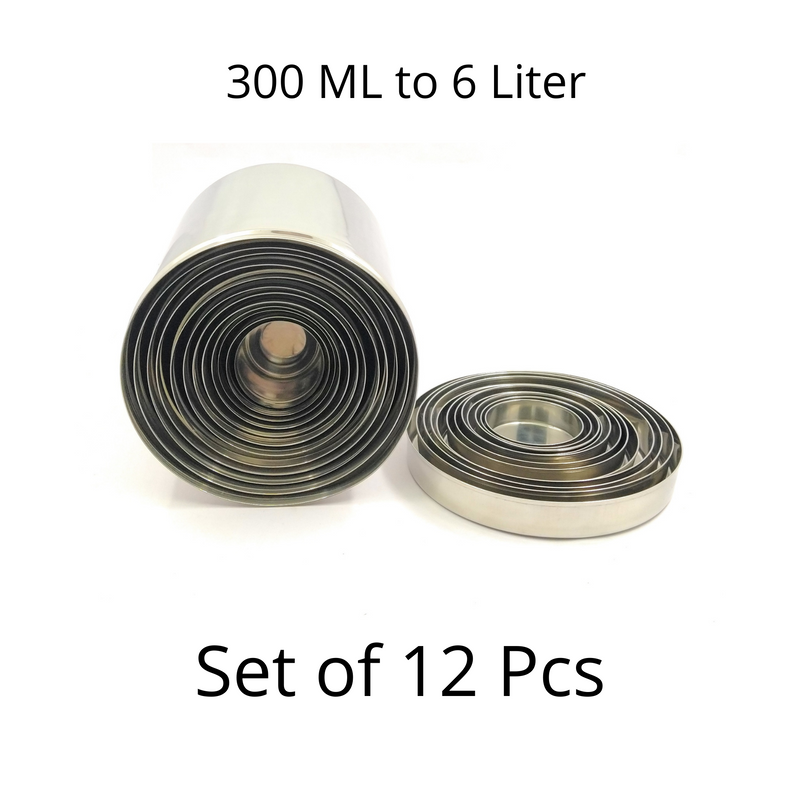 Stainless-Steel Cylindrical Shaped Deep Storage Box Containers – Kitchenware