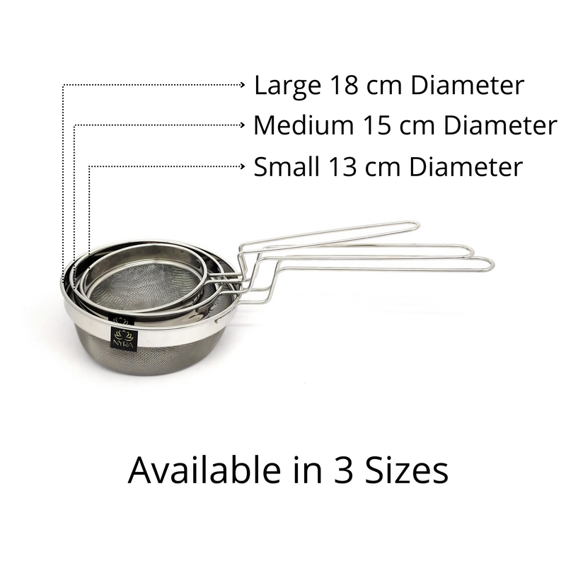 Stainless Steel Deep Fryer Strainer with Fine Mesh & Wire Handle – Kitchen Utensil