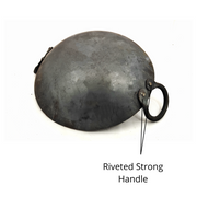 Traditional Black Iron Wok/Kadhai with – Cooking Wok