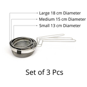 Stainless Steel Deep Fryer Strainers with Spot Welded Wire Handles – Kitchen Utensil