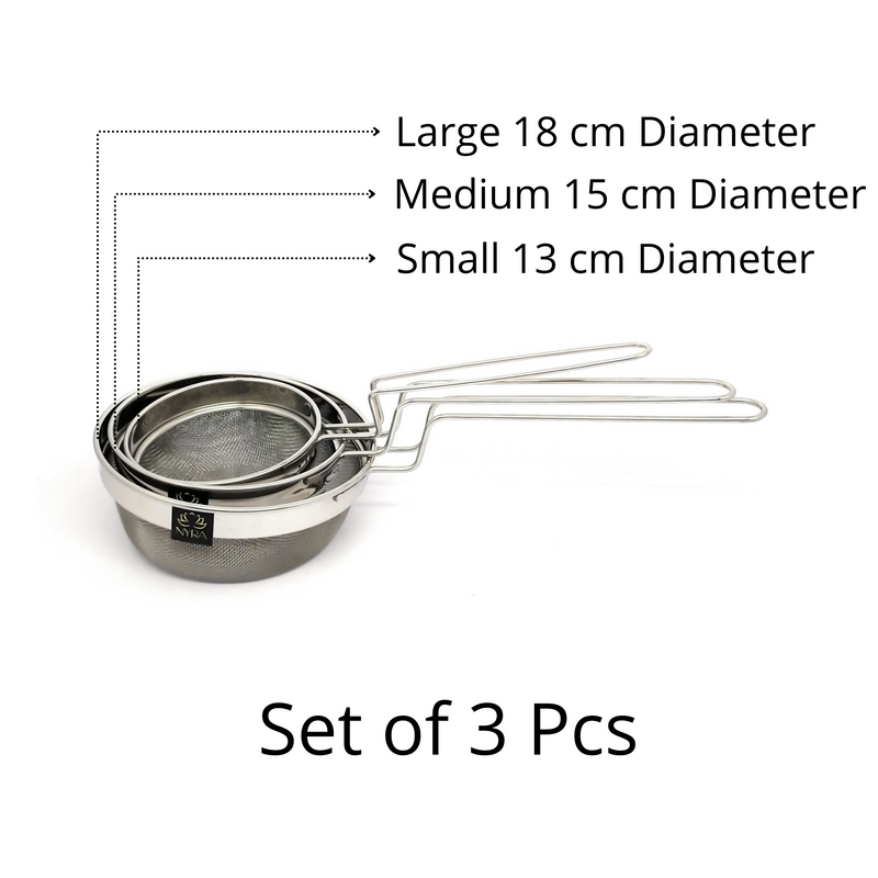 Stainless Steel Deep Fryer Strainers with Spot Welded Wire Handles – Kitchen Utensil