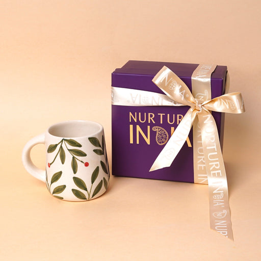 Nurture India Olive Leaf Mug Gift Box