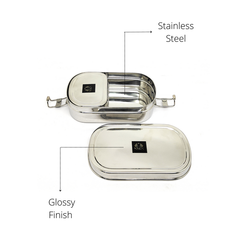 Stainless Steel Rectangular Lunch Box – Storage Container